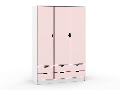 Шкаф 6 120х180 grand "Лаворо" (Белый / Розовый кварц) /1735