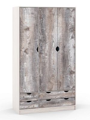 Шкаф 7 120х210 grand "Лаворо" (Анкор белый / Бетон пайн экзотик) /1736