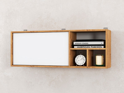 Шкаф 10 навесной 110х40 grand "Лаворо" (Дуб бунратти / Белый) /1740