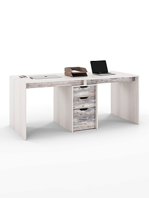Стол письменный 180х80 grand "Лаворо" (Анкор белый / Бетон пайн экзотик) /1844 - 1