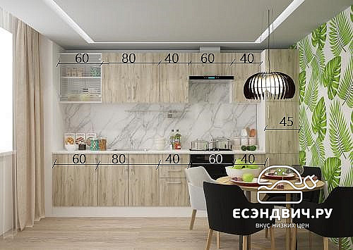 Тумба 60 без столеш./мойка"Герда" (Серый Крафт) /Gnt/Ep/М19