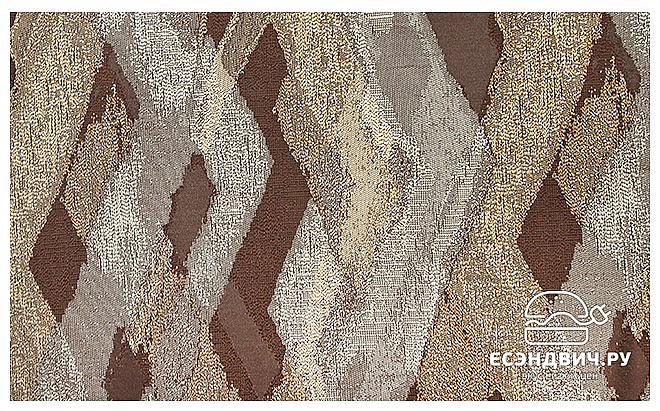 Диван угловой Дакота (Рогожка Garcia Latte (AT)/Жаккард Granby Chocolate (AT)