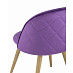 Стул romb "Саймон" (Велюр Лиловый/Металл имитация дерева)/SG/Ln