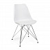 Стул iron "Дэнвер" (Пластик Белый/Экокожа Белая/Металл Хром) Tch/13647