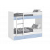 Кровать двухъярусная 800х2000 с ящ. plus "Лаворо" (Белый/Серенити) D