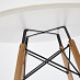 Стол 0,8 eames "Дэнвер" (МДФ белый/Бук/Металл) Tch/13067