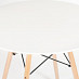 Стол 0,8 eames "Дэнвер" (МДФ белый/Бук/Металл) Tch/13067