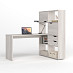 Стол письменный угловой прав. L "Лаворо" (Шимо светлый / Шимо светлый) D