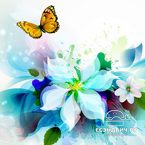 Стол с фотопечатью D_0,9 (butterfly 3) round "Амели"