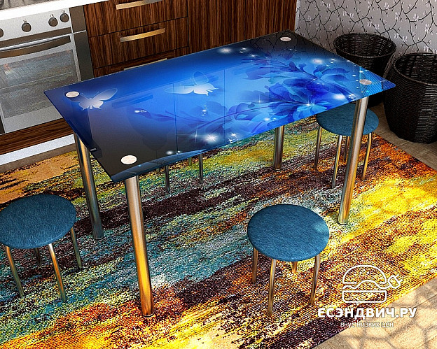 Стол с фотопечатью 1,2 (_abstraction 9) "Амели"