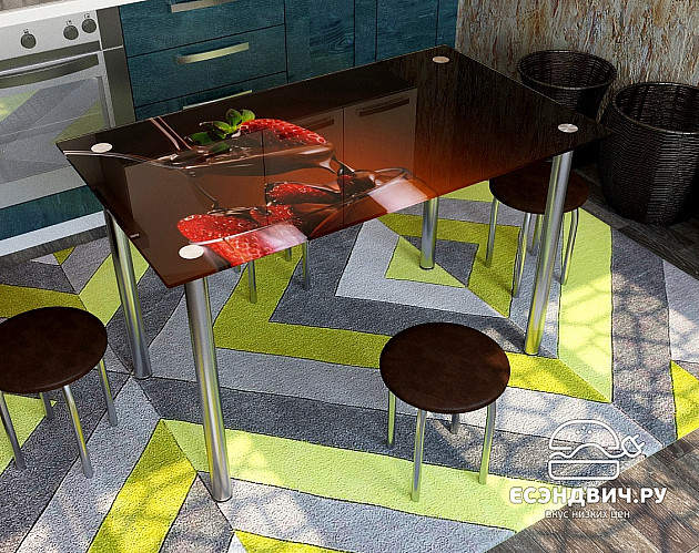 Стол с фотопечатью 1,2 (delicious 16) "Амели"