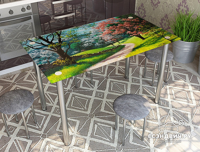 Стол с фотопечатью 1,2 (nature 5) "Амели"