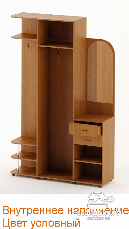 Прихожая comforto "Вэлкам" (Венге/Бел.дуб) EsandwichПР-03