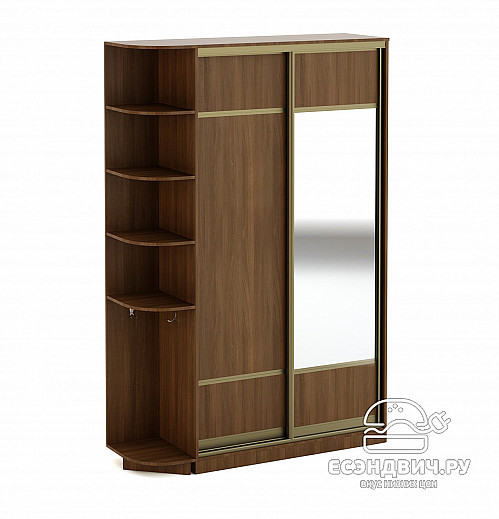 Прихожая presentable (левая) "Вэлкам"(Орех) EsandwichПР-06