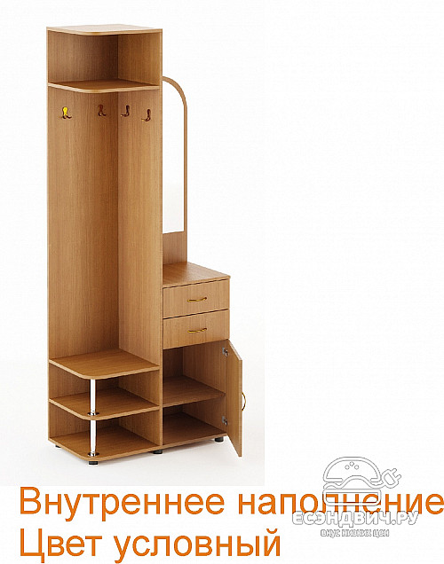 Прихожая ergonomico "Вэлкам" (Белёный дуб) EsandwichПР-04