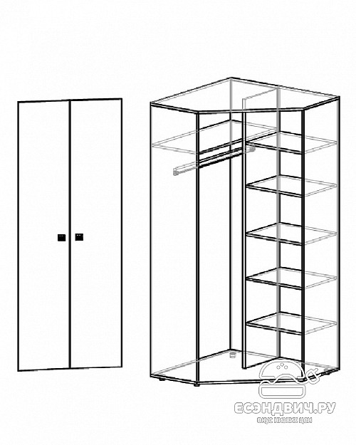 Детская 8 предм. "Дженни" (Сосна астрид/Ирис) D/J