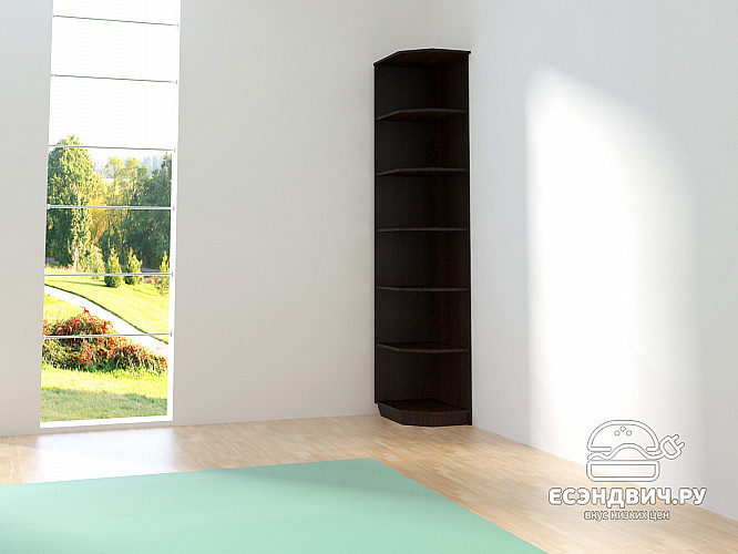 Стеллаж угловой "Оливия" (Венге) D/Vn