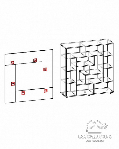 Тумба "Глория" (Ясень Шимо светлый/Лайм) D/K