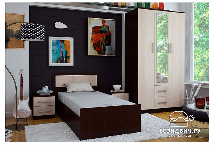 Кровать 900 "Лаки" (Лоредо) EsandwichBTS