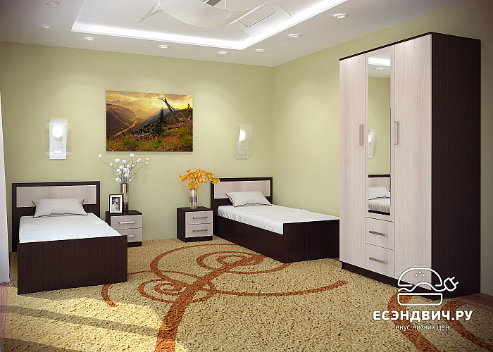 Кровать 900 "Лаки" (Лоредо) EsandwichBTS