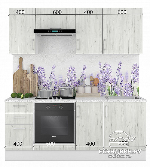 Тумба 60 (3ящ.) со столеш."Герда" (Белый Крафт) /Gnt/Ep/М22ст