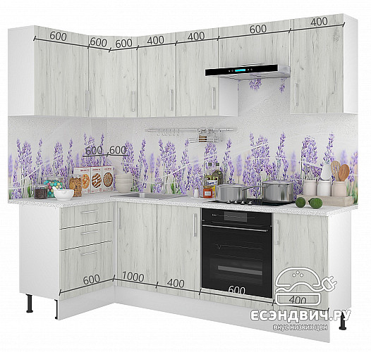 Тумба 60 со столеш."Герда" (Белый Крафт) /Gnt/Ep/М19ст