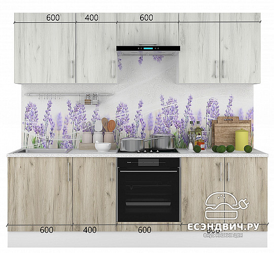 Шкаф 60 "Герда" (Белый Крафт) /Gnt/Ep/М4