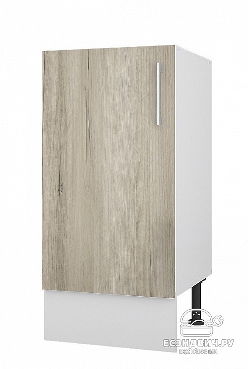 Тумба 40 без столеш."Герда" (Серый Крафт) /Gnt/Ep/М16