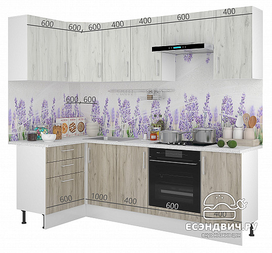 Тумба 60 со столеш."Герда" (Серый Крафт) /Gnt/Ep/М19ст