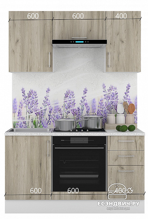 Шкаф 50 "Герда" (Серый Крафт) /Gnt/Ep/М3