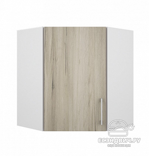 Шкаф угловой 60 "Герда" (Серый Крафт) /Gnt/Ep/М15