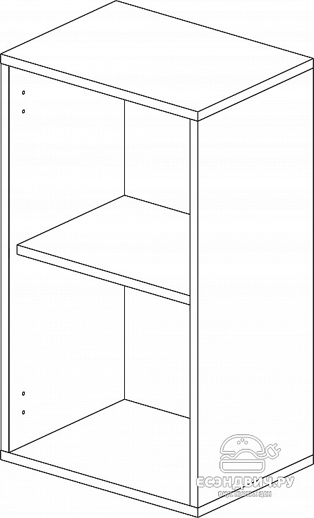 Шкаф 40 "Герда" (Ясень Таормино) /Gnt/Ep/М1