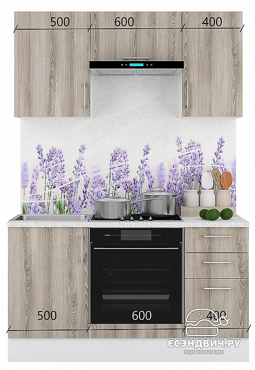 Шкаф 60 "Герда" (Ясень Таормино) /Gnt/Ep/М4