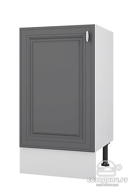 Тумба 50 под мойку накл. "Форд" (МДФ ) (Графит Софт) /Gnt/Ev/М18
