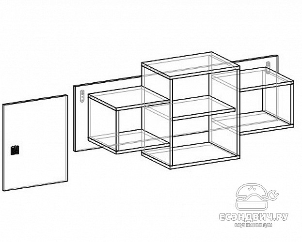 Детская 8 предм. "Дженни" (Сосна астрид/Лайм) D/J