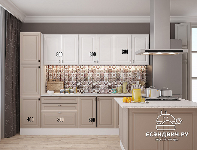 Тумба 40 (3ящ.) без столеш."Форд" (МДФ ) (Белый Софт) /Gnt/Ev/М21