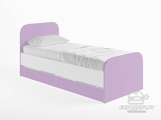 Ящик для кровати 800 "Лаворо" (Анкор белый/Ирис) D_Isl