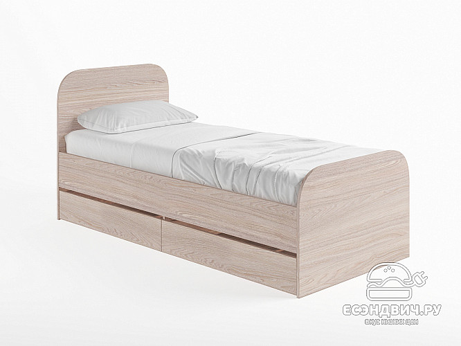 Ящик для кровати 800 "Лаворо" (Анкор светлый/Анкор светлый) D_Isl