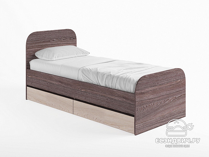 Ящик для кровати 800 "Лаворо" (Анкор светлый/Анкор светлый) D_Isl