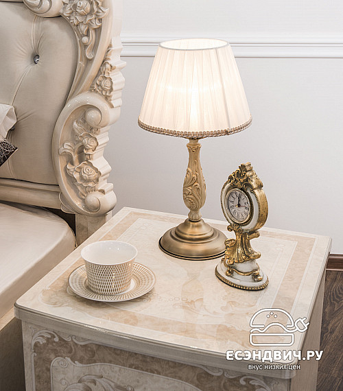 Спальный гарнитур 3 предм. (180) "Клео" (МДФ) (Корень крем глянец/Патина/Шелкография/Лак) UgPt/4