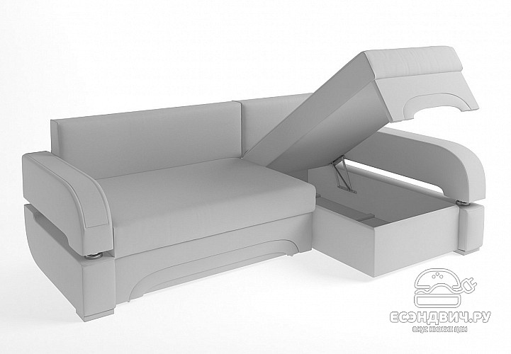 Диван угловой (универс.угол) Диего (Велюр Twist  Lagoon (AT)/Велюр Twist Caramel (AT)/без МДФ