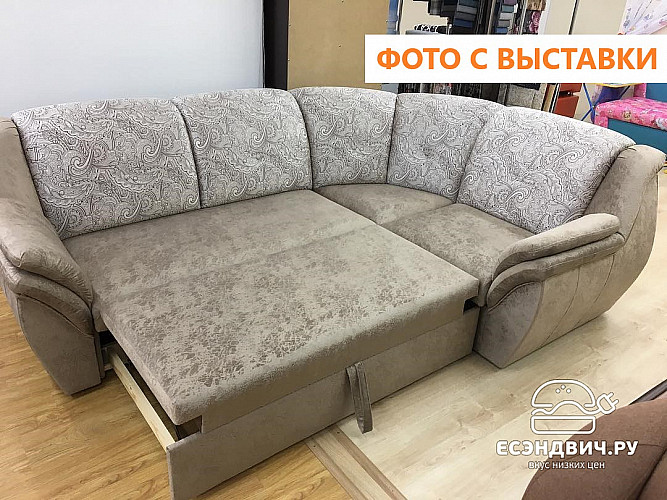 Диван угловой Дакота (Рогожка Savana Green (AT)