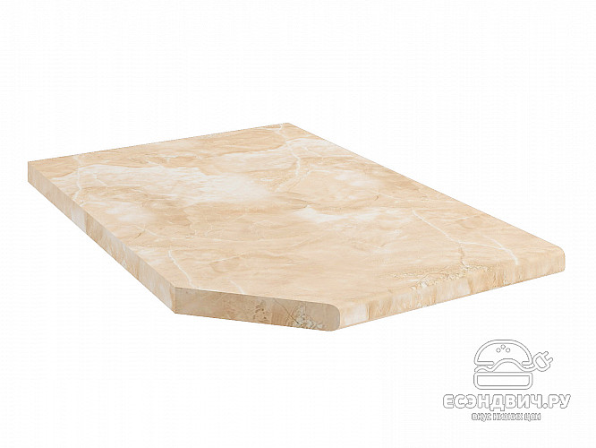 Столешница 400 торцевая левая "Йорк" (Мрамор бежевый) /DSV