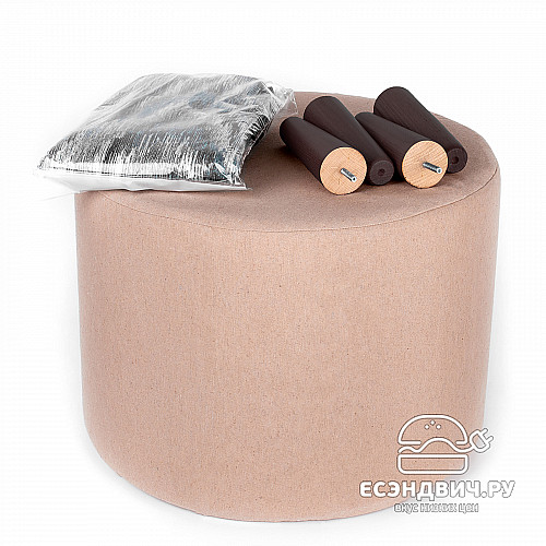 Банкетка круглая "Эмбер" (ALINA BRIZ/Венге) -Arb/Сп