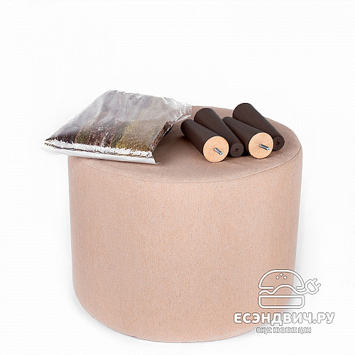 Банкетка круглая "Эмбер" (ALINA VILLAGE/Венге) -Arb/Сп