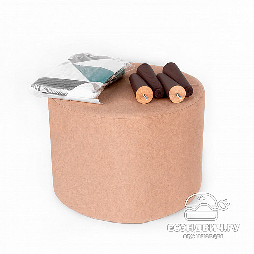 Банкетка круглая "Эмбер" (LINE NILS/Венге) -Arb/Сп