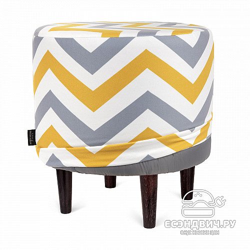 Банкетка круглая "Эмбер" (LINE RIKKO/Венге) -Arb/Сп