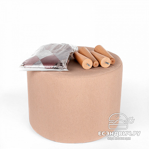 Банкетка круглая "Эмбер" (MARO INCANTO/Бук) -Arb/Сп