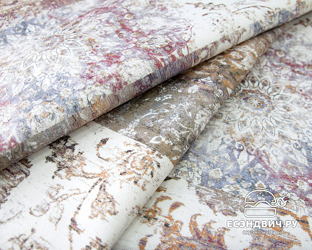 Банкетка круглая "Эмбер" (MARO VERDI/Бук) -Arb/Сп