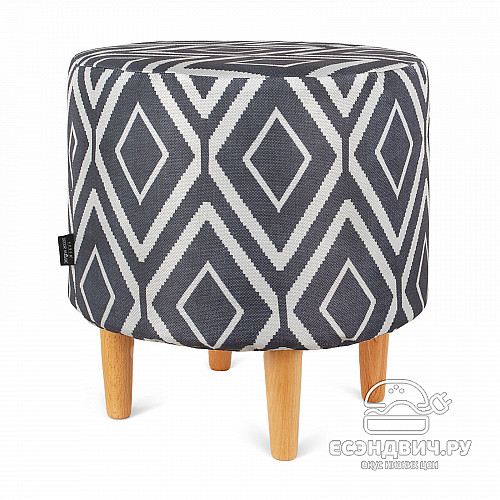 Банкетка круглая "Эмбер" (ELZA ULTIMA/Бук) -Arb/Сп